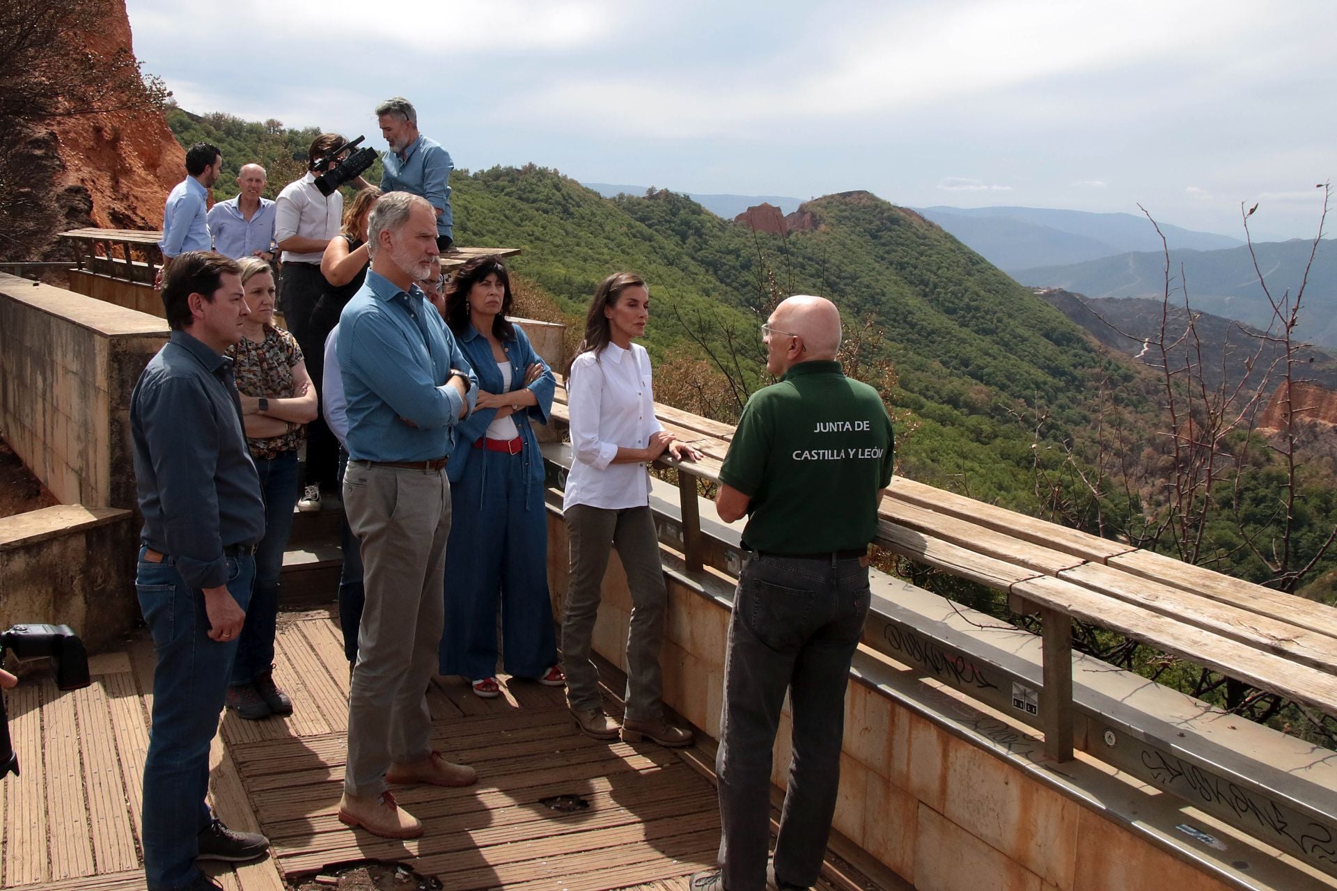 Los reyes visitan Las Médulas