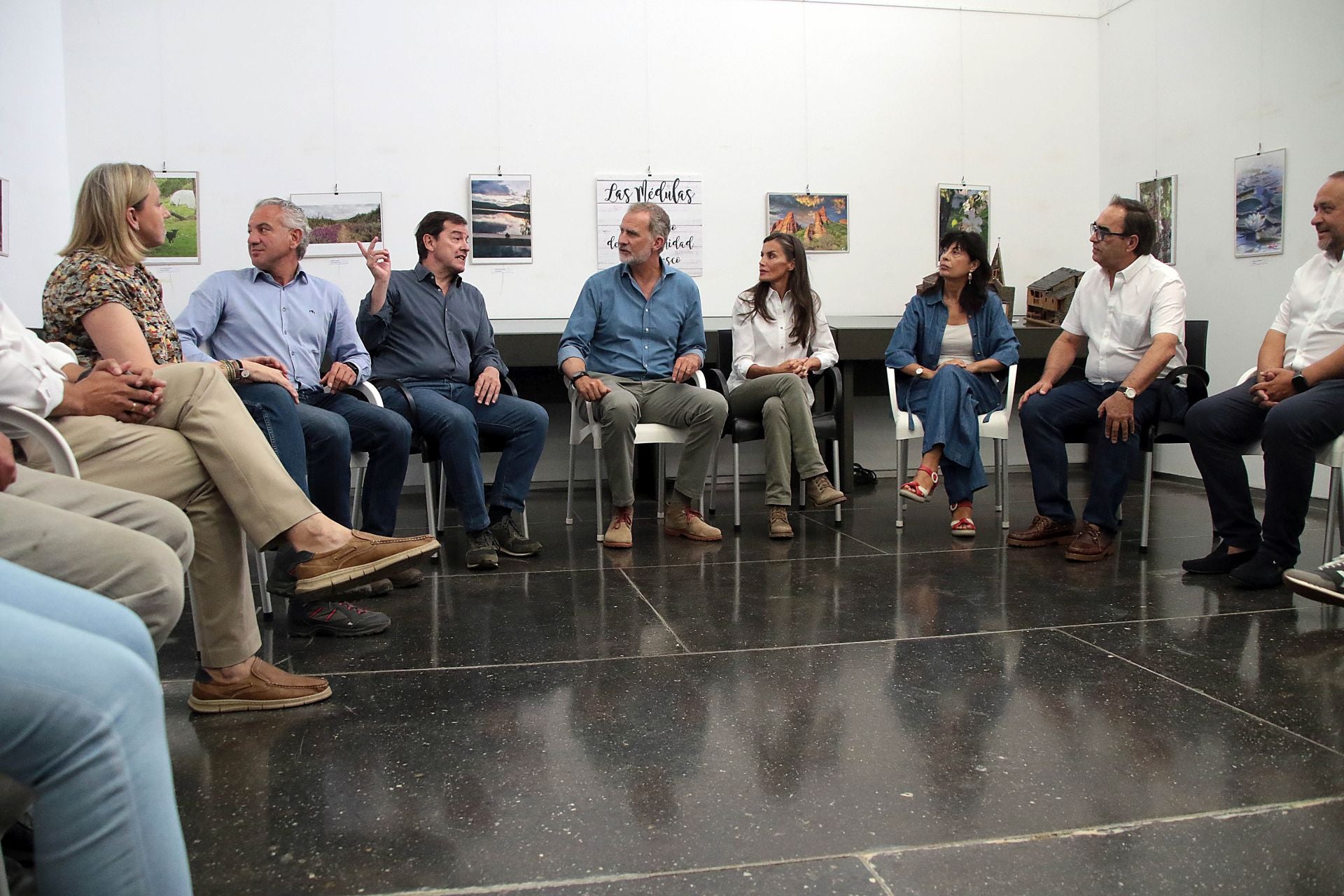 Los reyes visitan Las Médulas