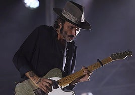Leiva en uno de sus conciertos.