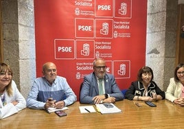 Concejales del PSOE en el Ayuntamiento de Ponferrada. en una imagen de archivo.