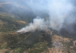 Incendio en El Bierzo.