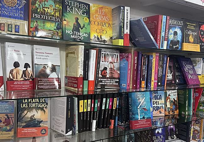 Imagen de algunos de los libros en la librería 'Signos'.