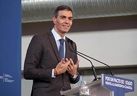 El presidente del Gobierno, Pedro Sánchez, en Ponferrada en la segunda jornada de la Convención por un Pacto de Estado frente a la Emergencia Climática.