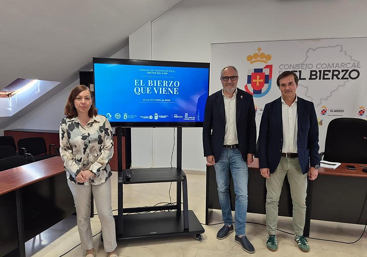 Presentación de la jornada 'El Bierzo que viene' dedicada a la innovación en el sector del vino.
