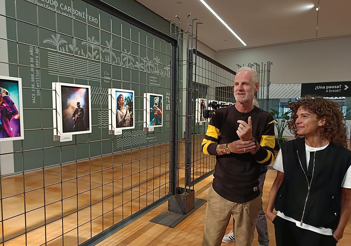 La directora del área de museos, patrimonio y cultura de Ciuden, Concepción Fernández, y el responsable de Ritmo y Blues Eventos, Jorge Otero.