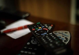 Mando de televisión.