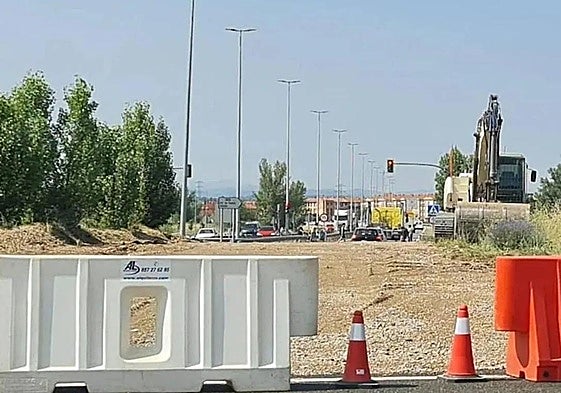 Imagen de archivo de una carretera en obras.