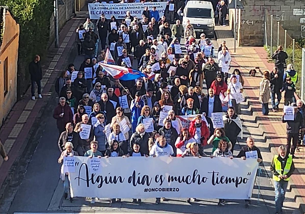 Imagen de una parte de la manifestación.