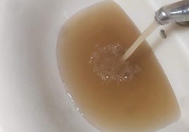 Imagen del agua en Las Médulas.