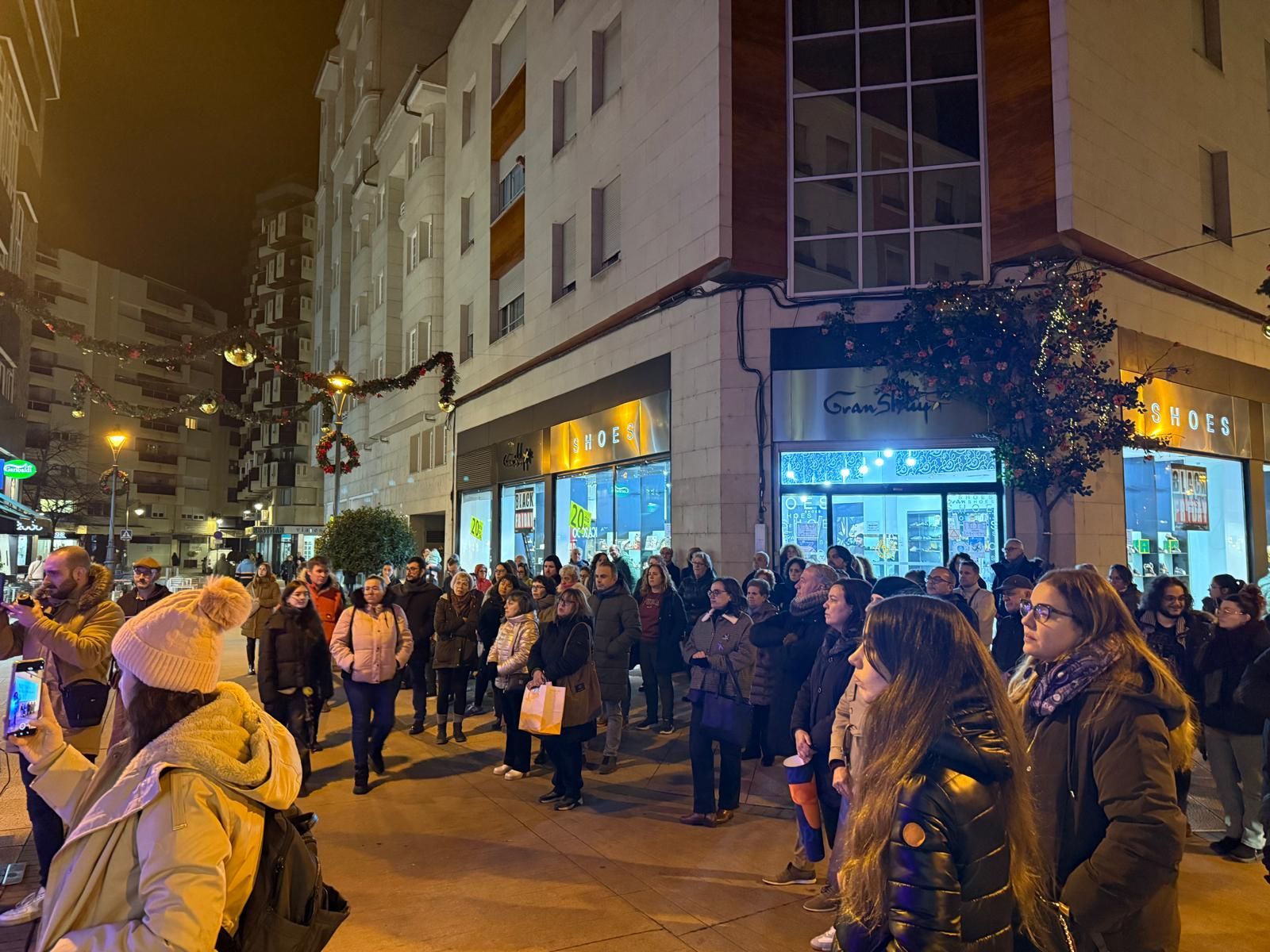 Acto en Ponferrada de la Plataforma contra las Violencias Machistas del Bierzo y Laciana.