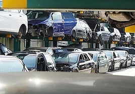 Imagen de archivo de un desguace.