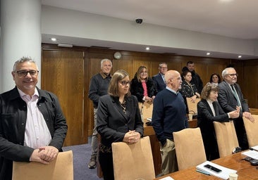 Concejales del PSOE de Ponferrada, en un pleno.