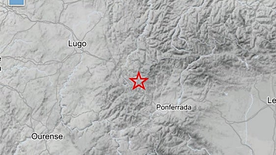 Un terremoto de magnitud 3 se deja sentir en el oeste del Bierzo