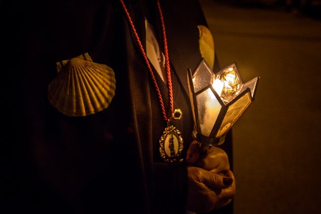 Procesión del Santo Cristo del Camino de Flores del Sil. 