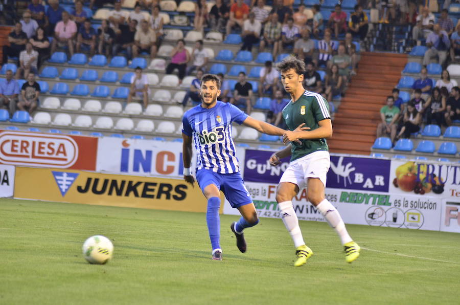 Los bercianos pusieron en aprietos al Oviedo, pero no lograron plasmarlo en el marcador.