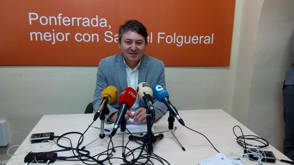 El portavoz municipal de USE, Samuel Folgueral.