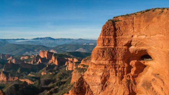 El Camino de Invierno en el Bierzo atraviesa el paraje de Las Médulas.