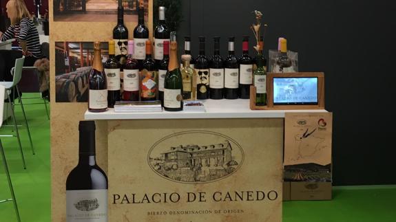 Stand del Palacio de Canedo en la feria alemana.