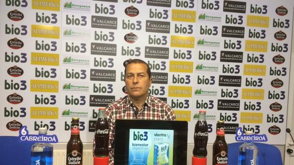 El entrenador de la Ponferradina, Álvarez Tomé.