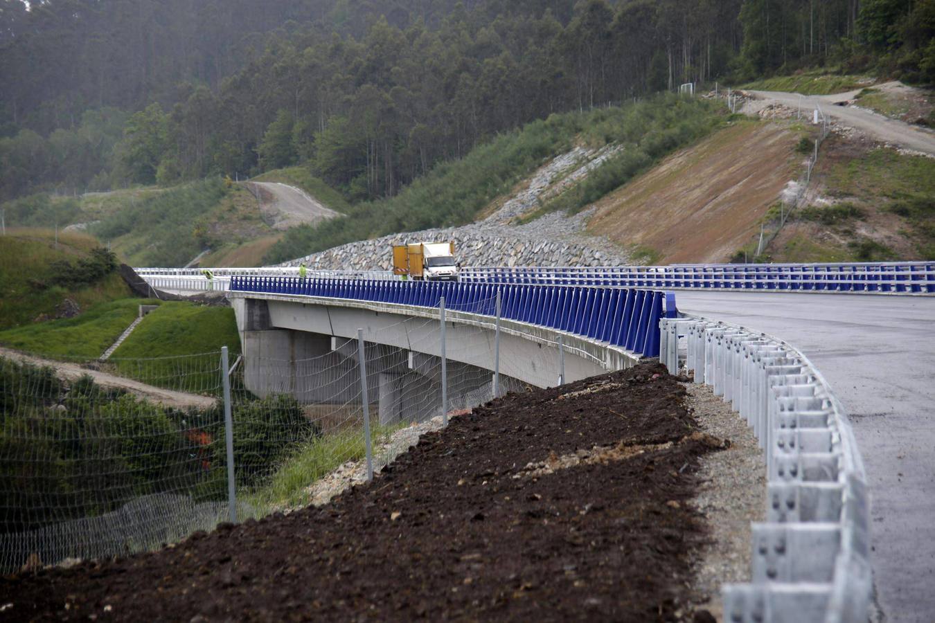 Las obras del tramo Unquera-Pendueles de la autovía