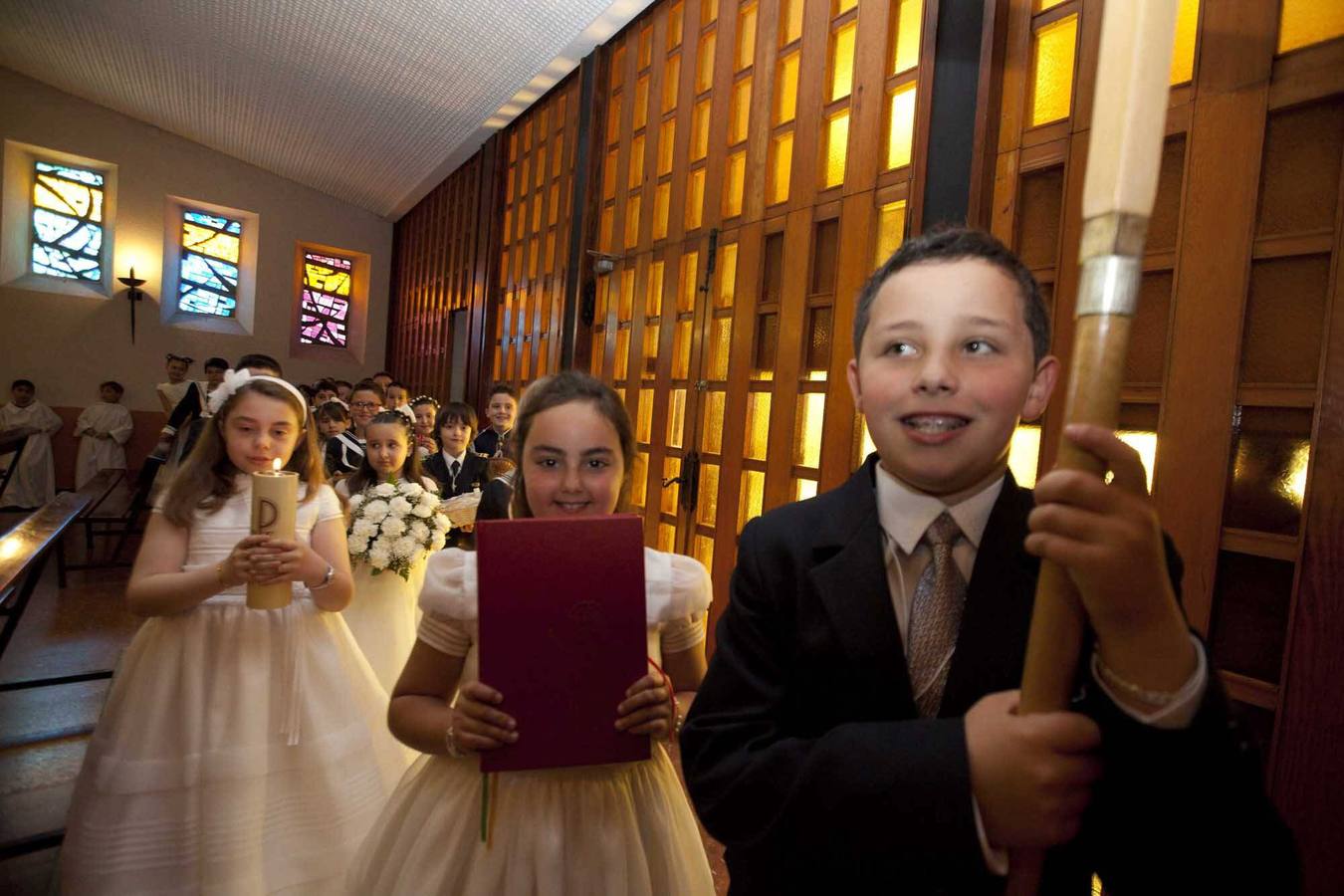 Primeras comuniones en el barrio de La Luz