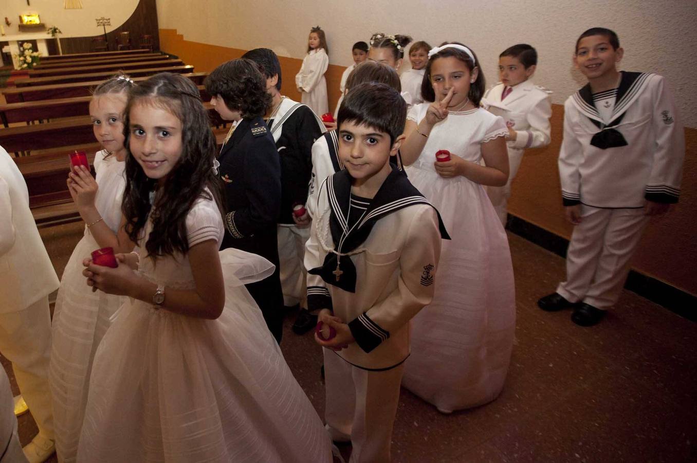 Primeras comuniones en el barrio de La Luz