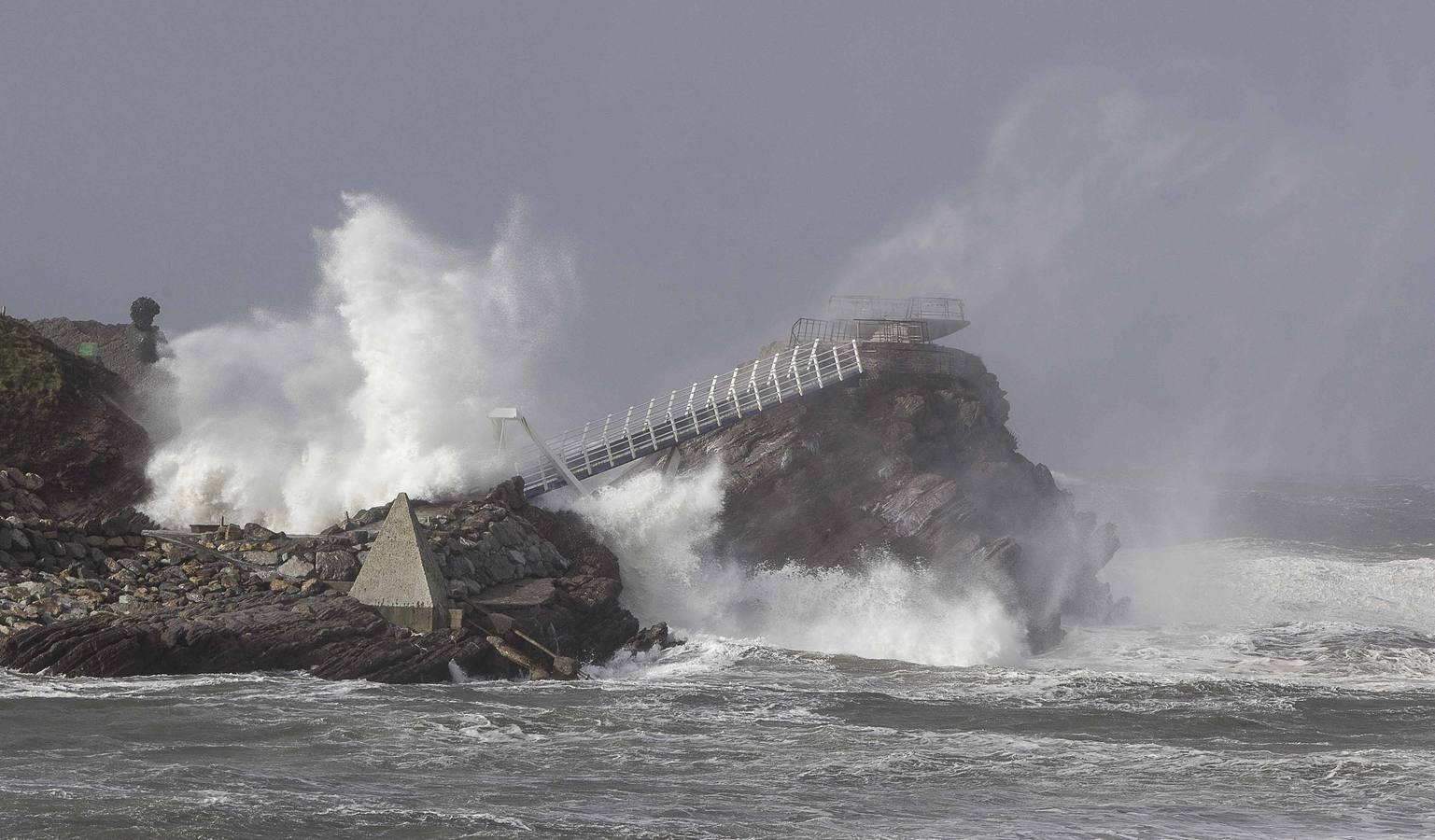 El azote del temporal en Asturias