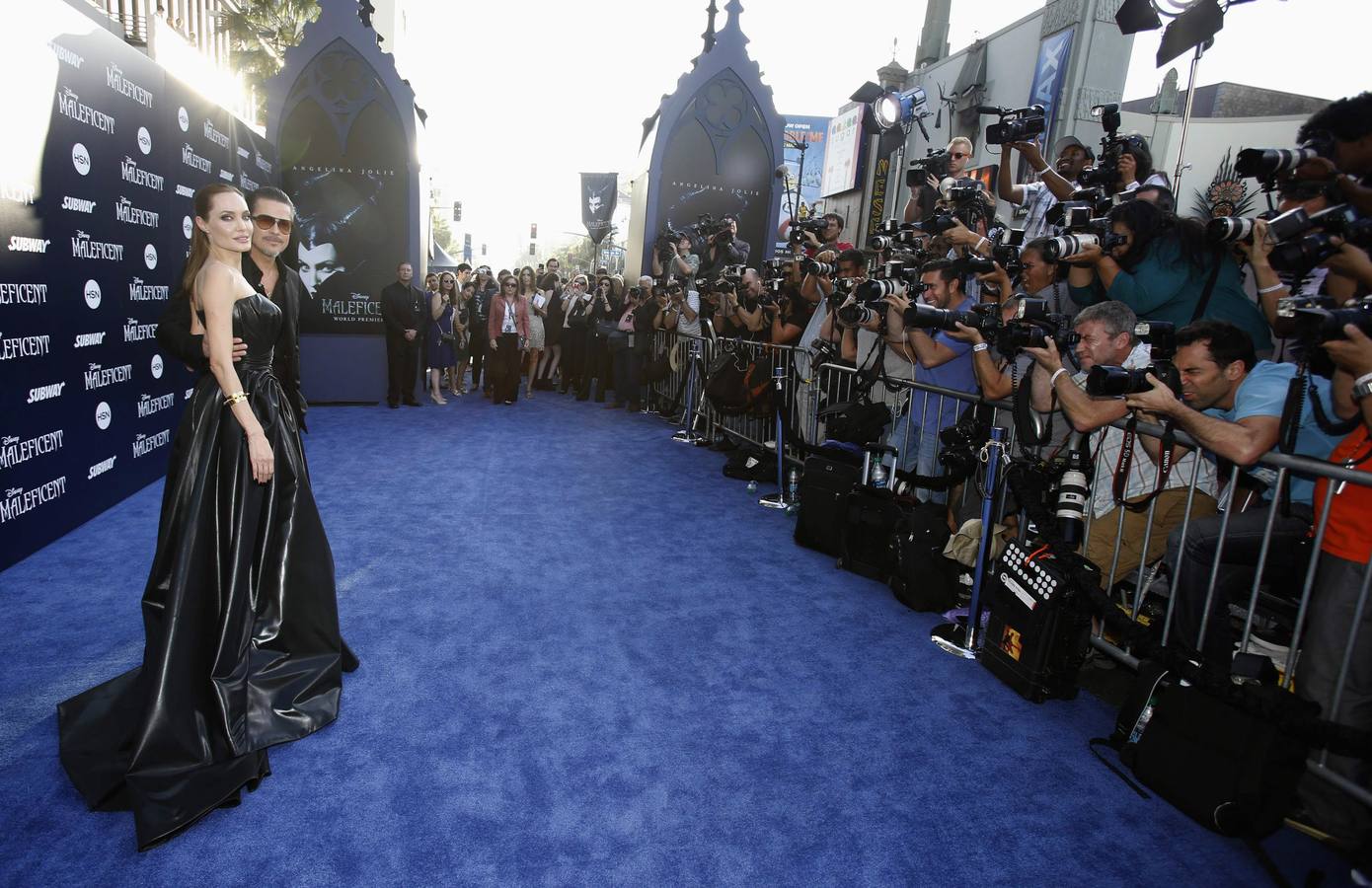 Brad Pitt y Angelina Jolie, en el estreno de &#039;Maléfica&#039;