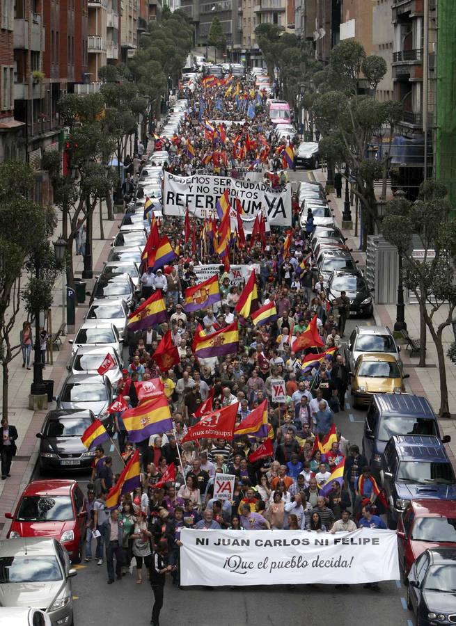 Manifestación por la República en Oviedo