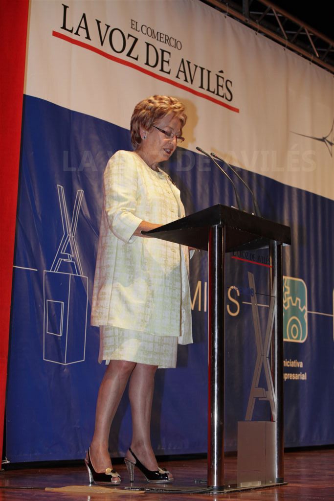 María Jesús Wes, presidenta del Consejo de Administración, interviene en el acto. 