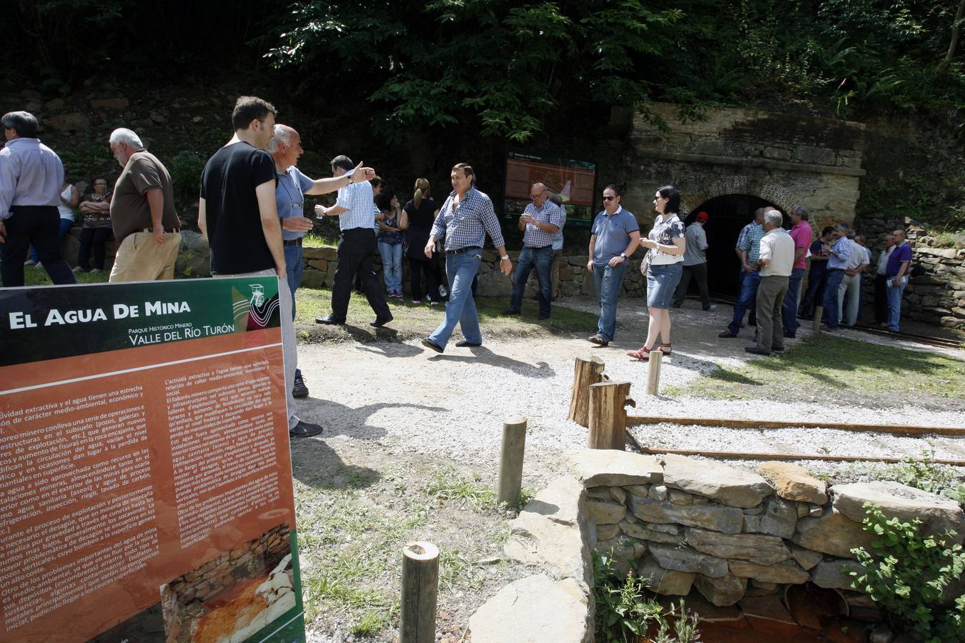 Inauguración del socavón de La Rebaldana en Turón