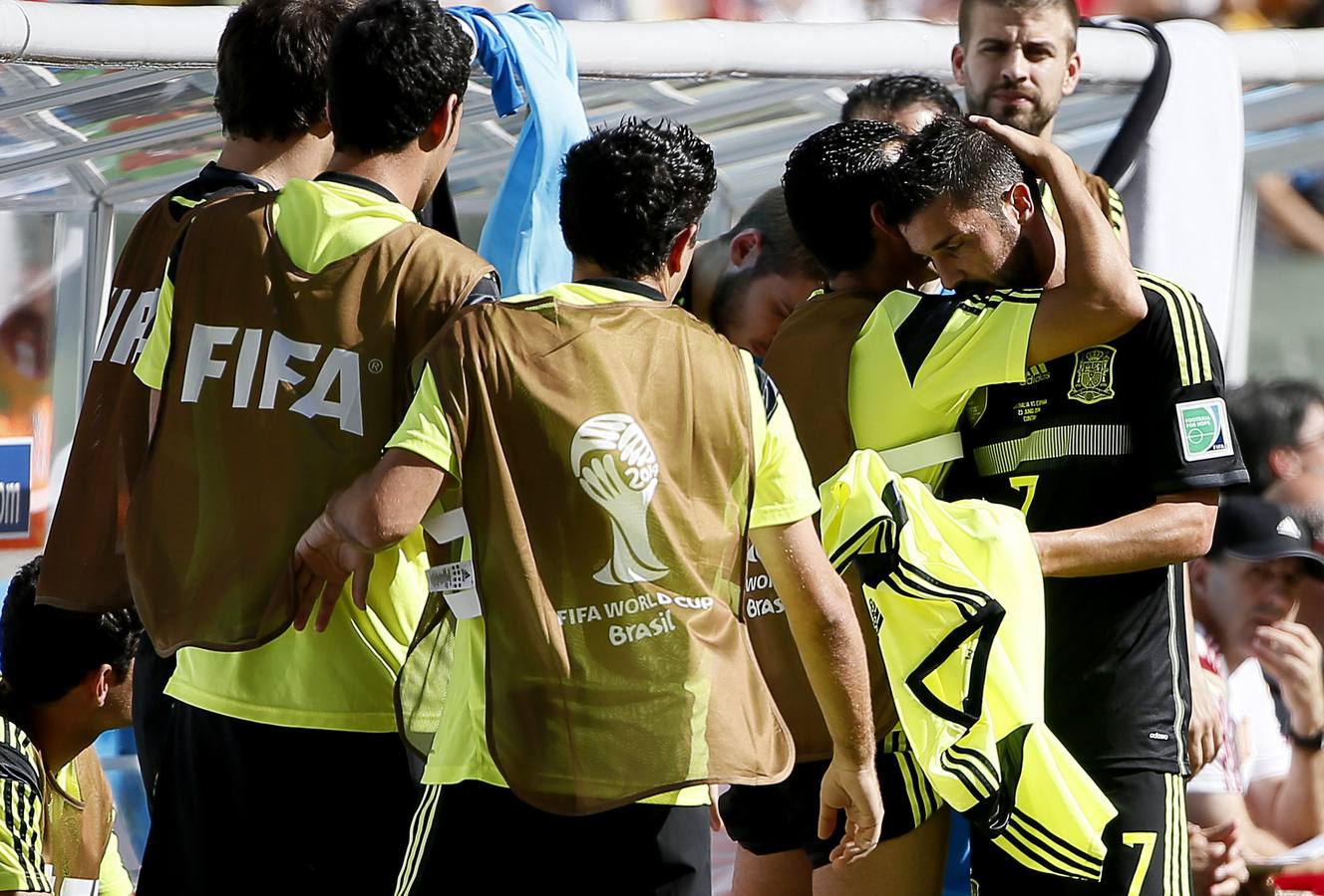 El último partido de los asturianos Villa, Mata y Cazorla en el Mundial de Brasil