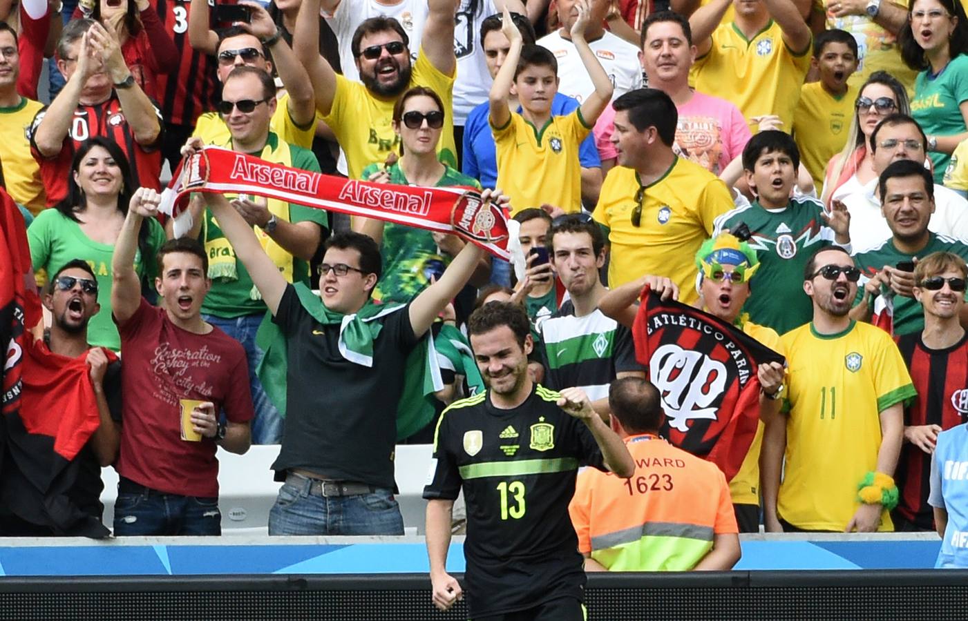 El último partido de los asturianos Villa, Mata y Cazorla en el Mundial de Brasil