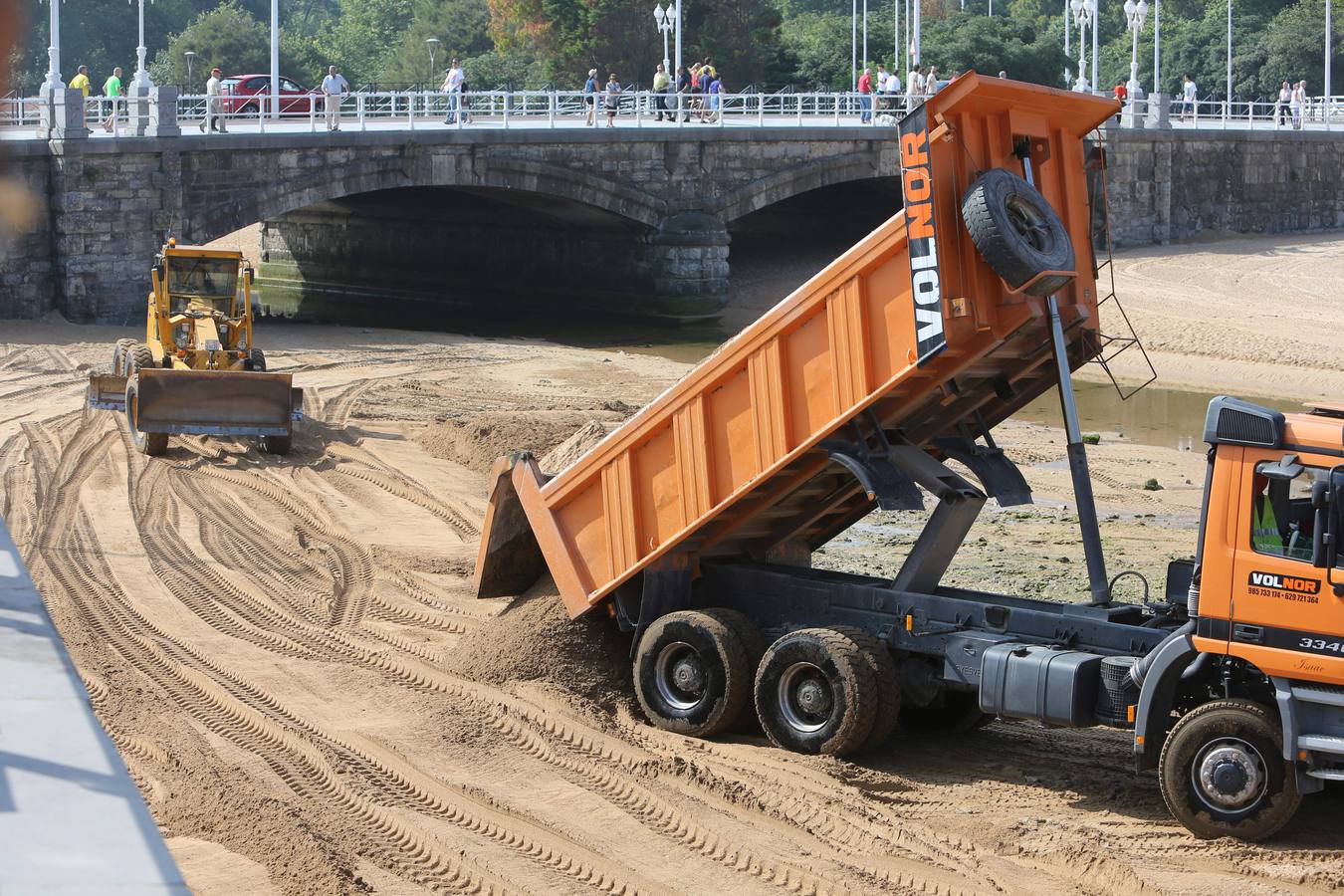 Comienzan los trabajos para que el Tostaderu recupere su arena