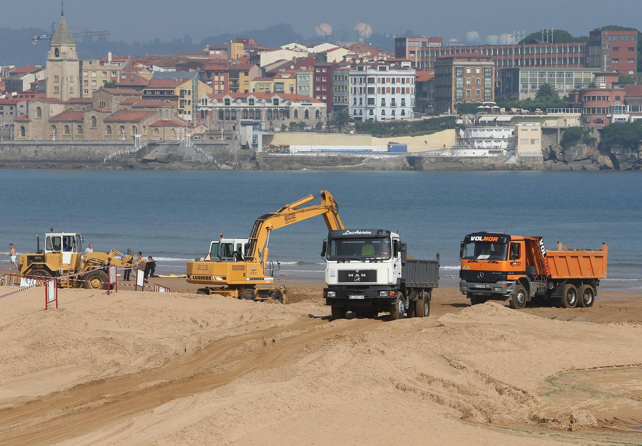 Comienzan los trabajos para que el Tostaderu recupere su arena