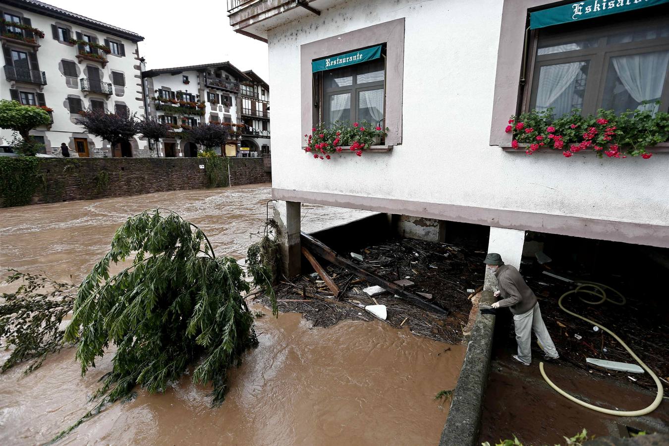 Las impactantes imágenes de las inundaciones en Elizondo