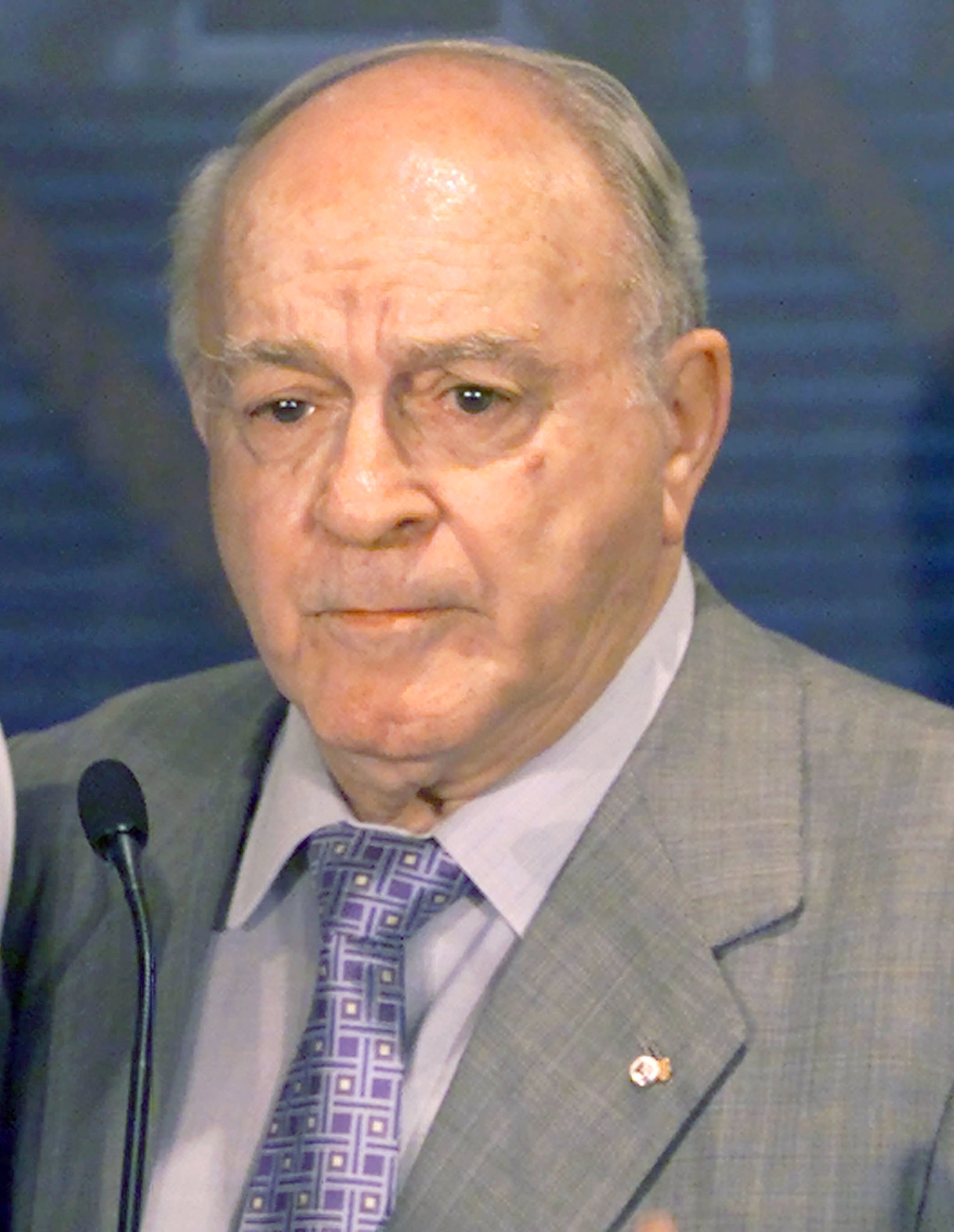 Di Stéfano, como presidente de honor del Real Madrid, en un acto del club.