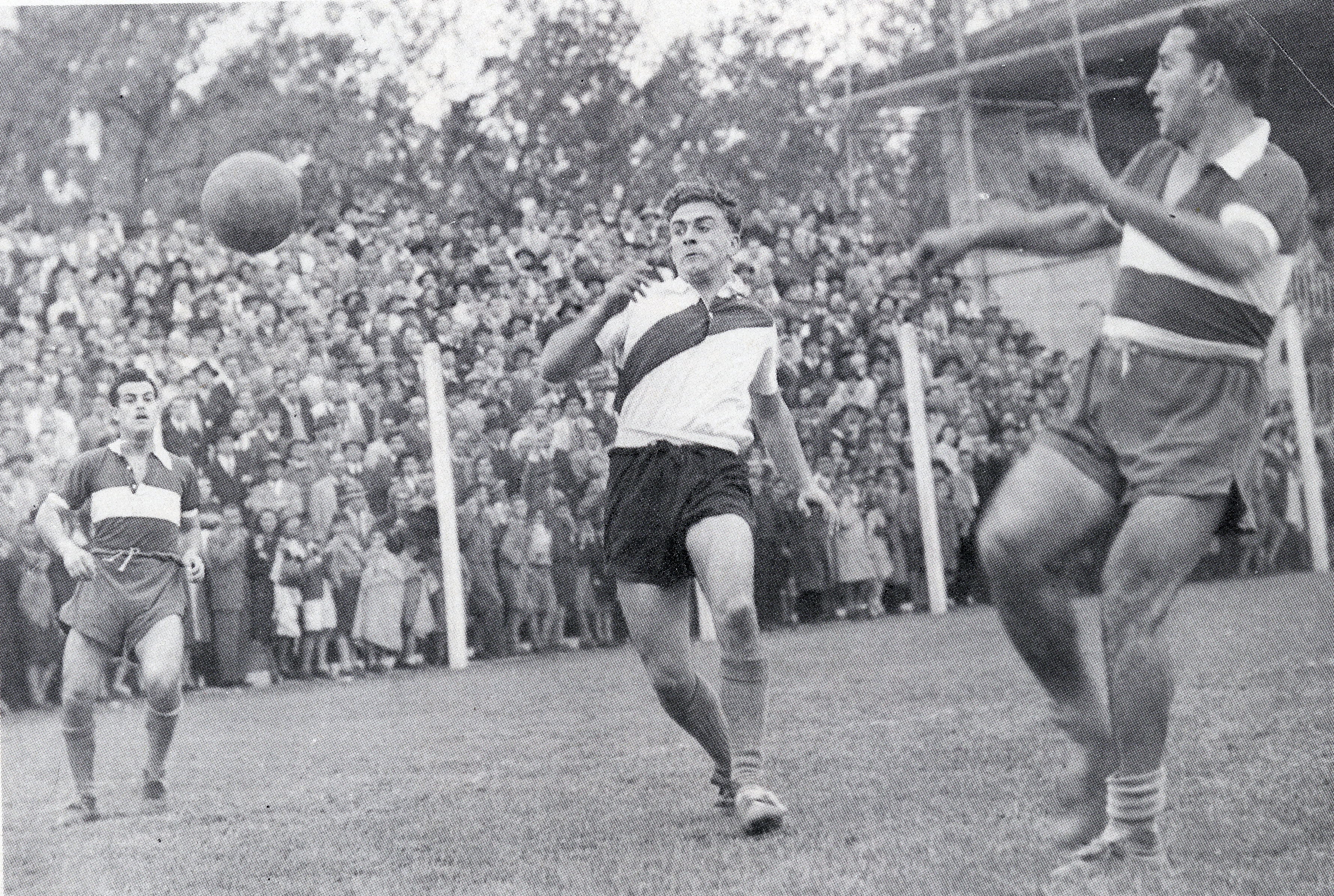 El argentino durante un partido como jugador de River Plate en 1947.