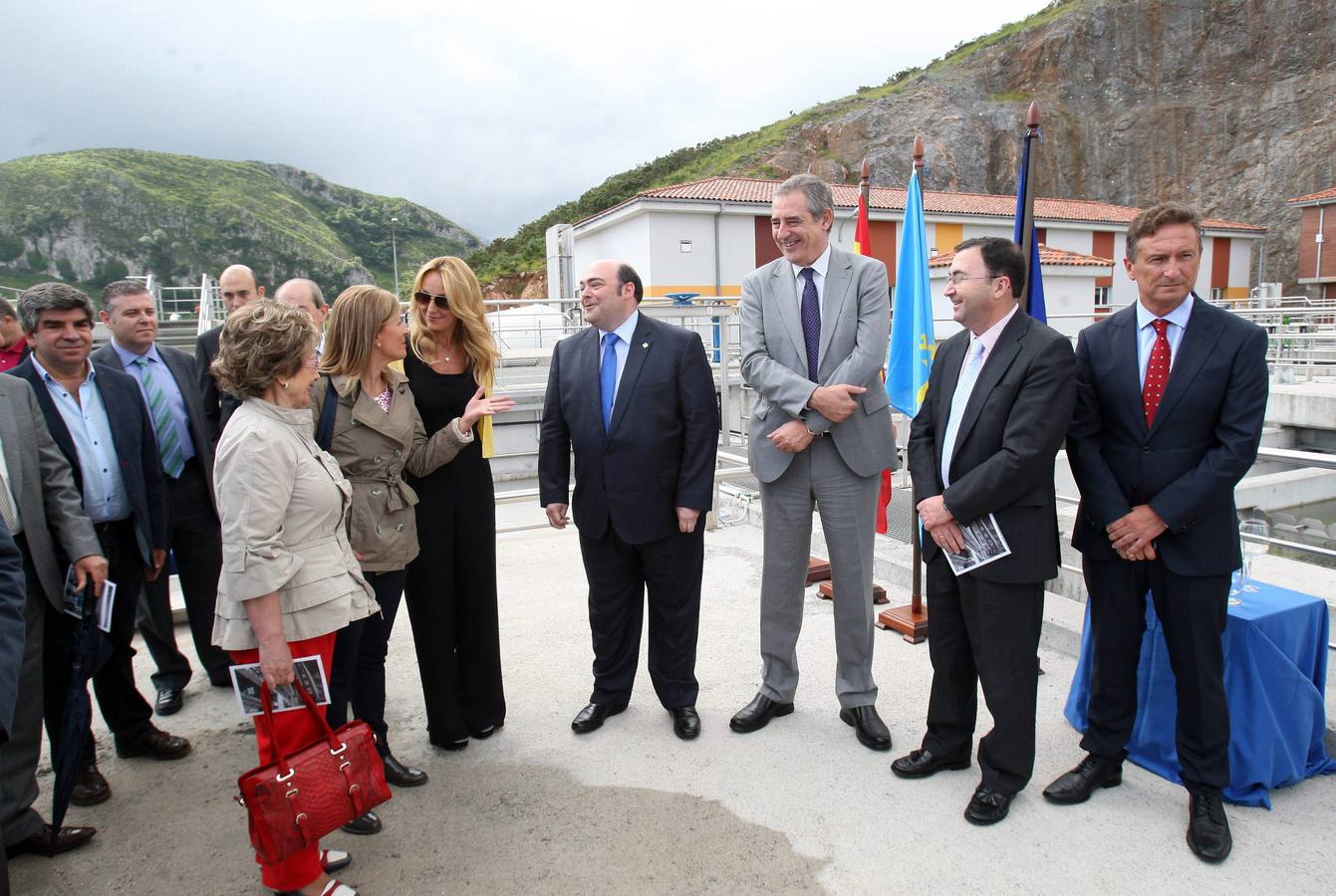 Inauguración de la planta de agua de Cabornio en Oviedo