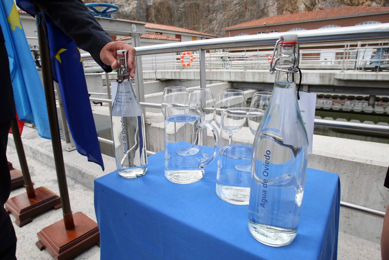 Inauguración de la planta de agua de Cabornio en Oviedo