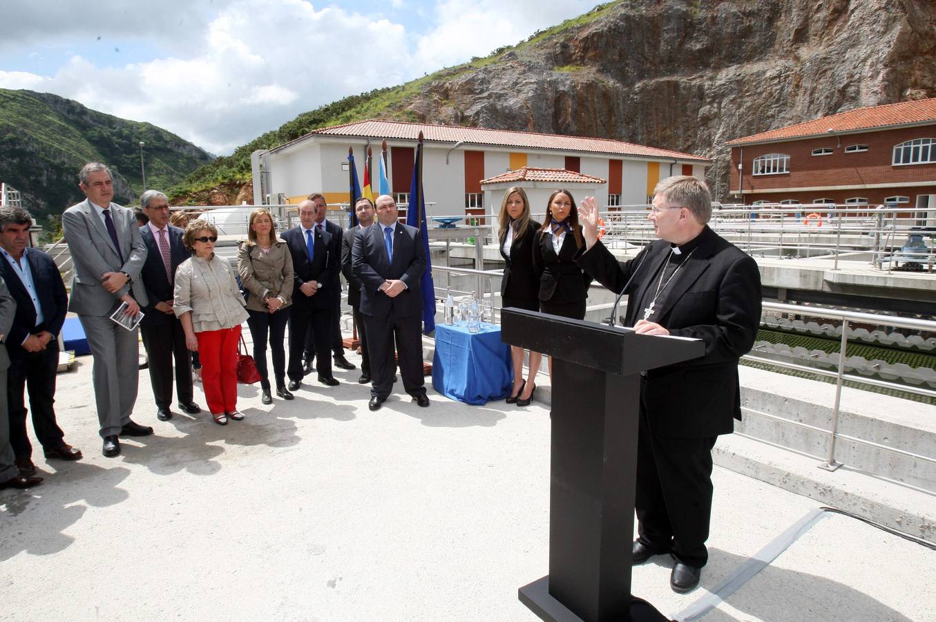 Inauguración de la planta de agua de Cabornio en Oviedo