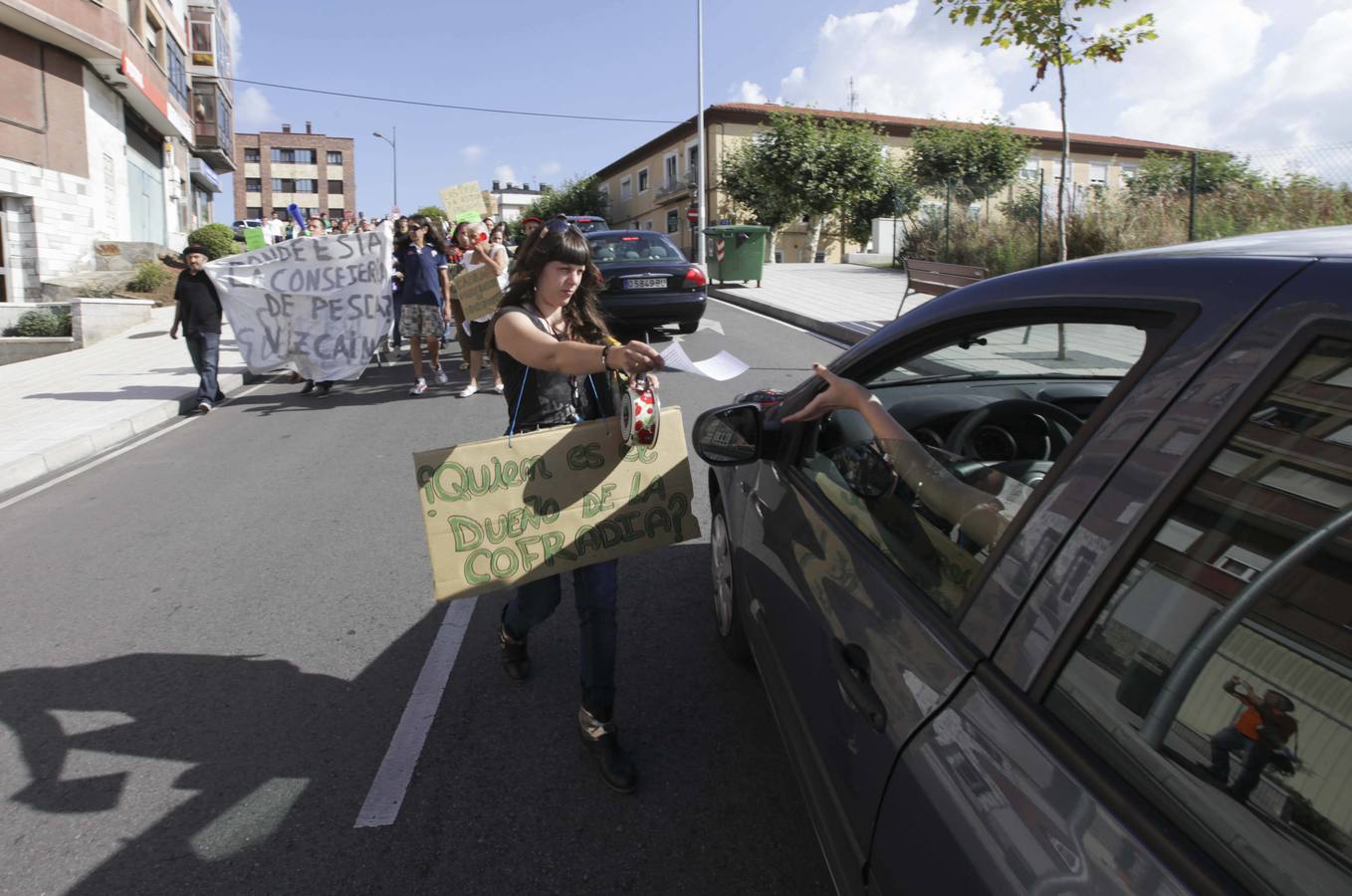 La manifestación de los vecinos de El Nodo, en imágenes