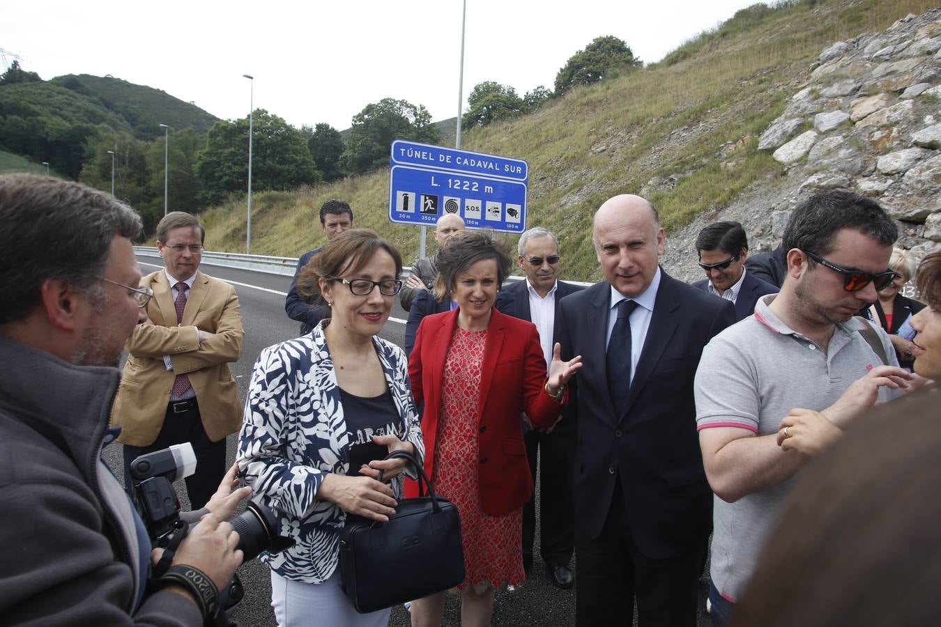 Inauguración de los túneles de Riaño