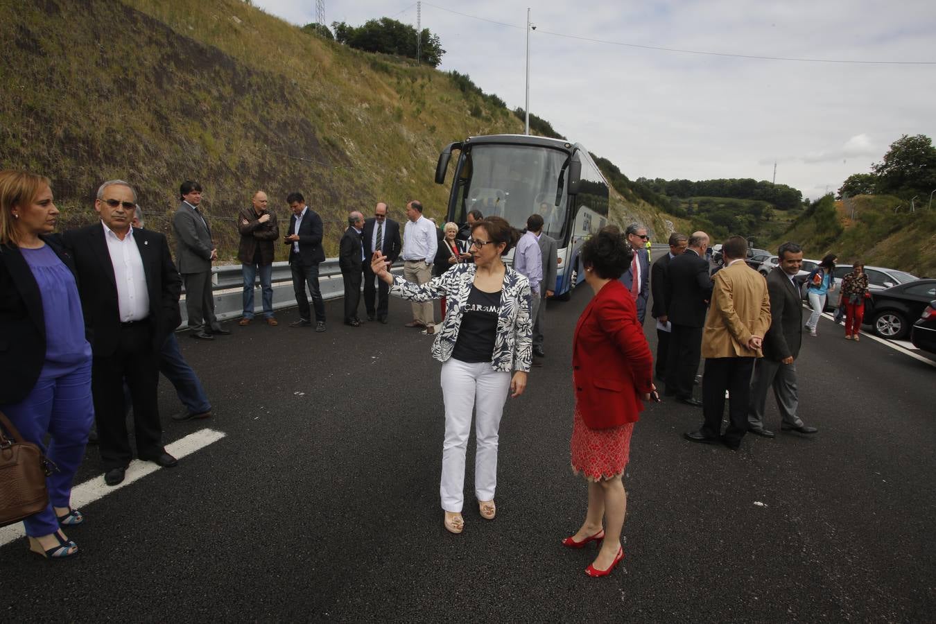 Inauguración de los túneles de Riaño