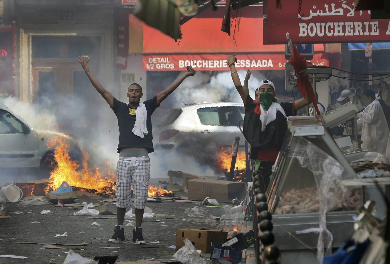 Disturbios en París en una protesta a favor de Palestina