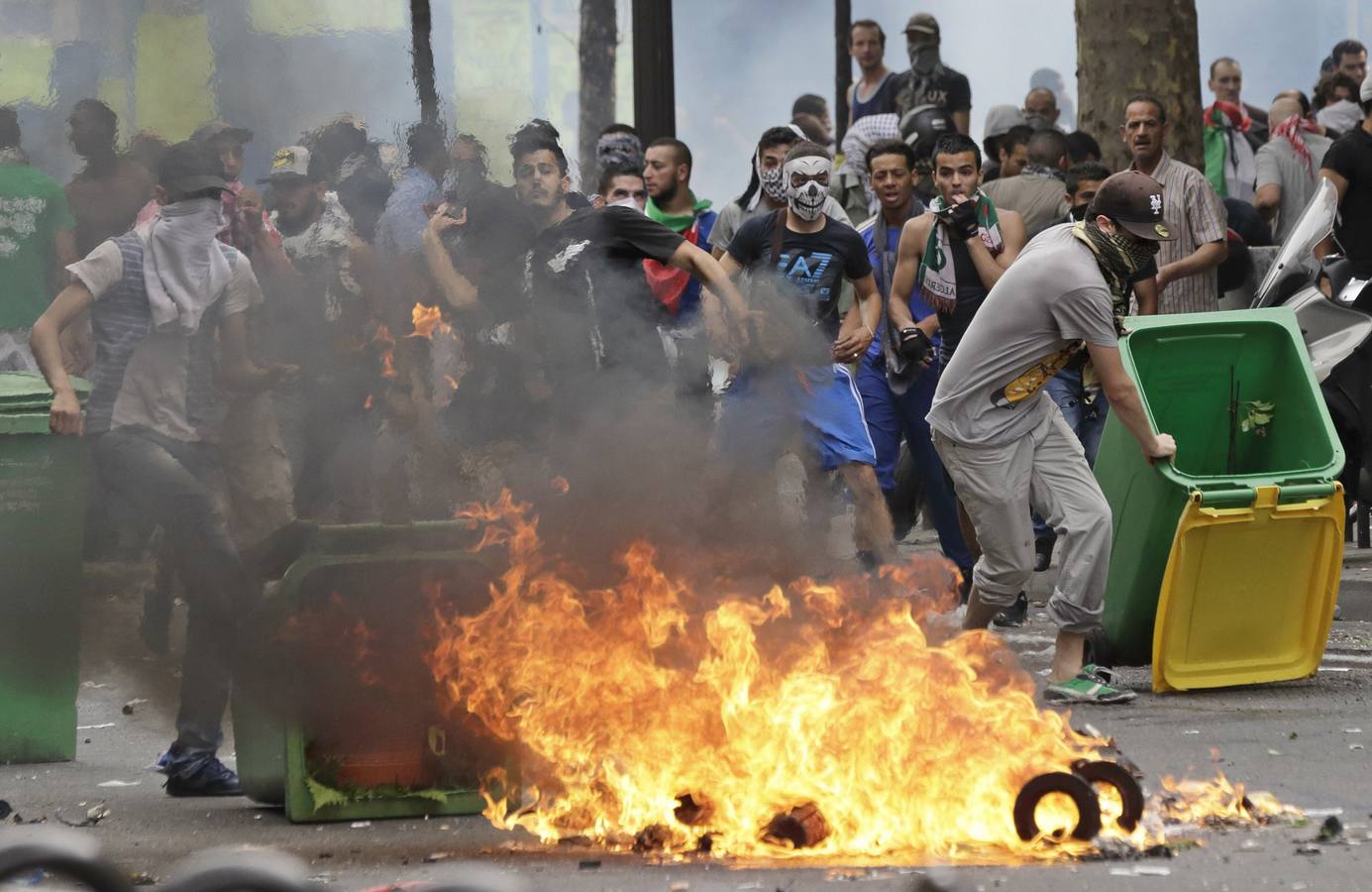 Disturbios en París en una protesta a favor de Palestina