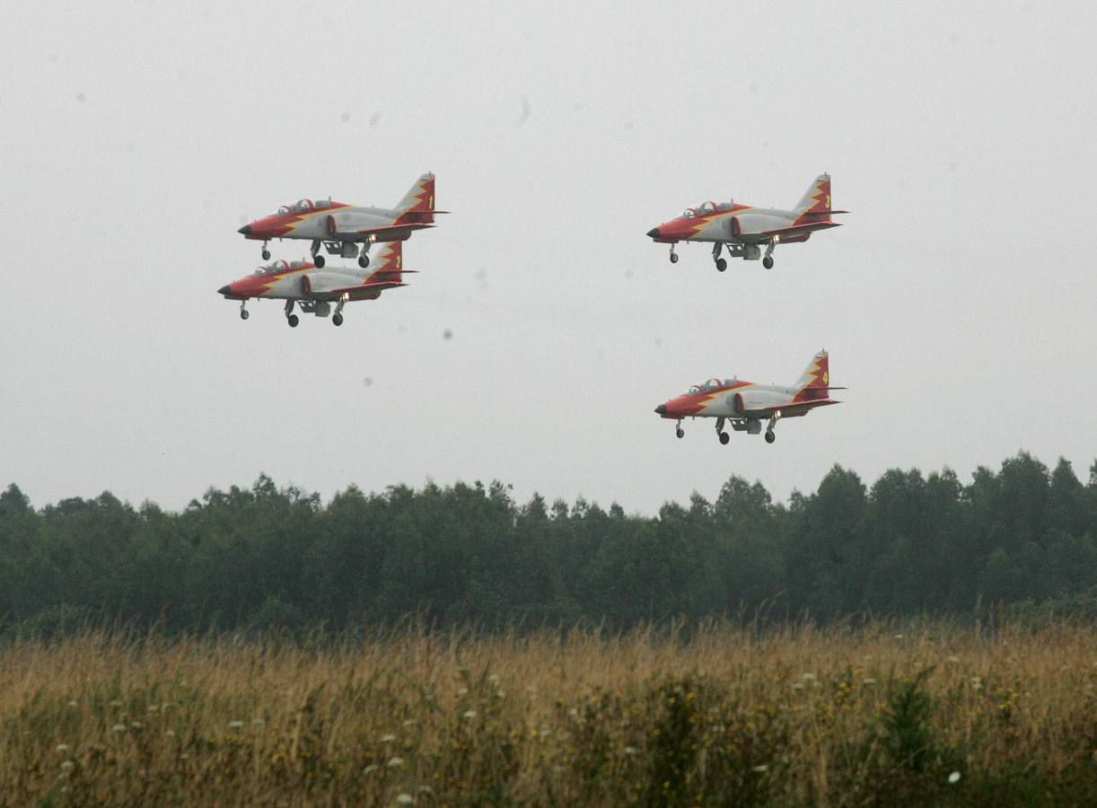 La patrulla Águila aterriza en Gijón