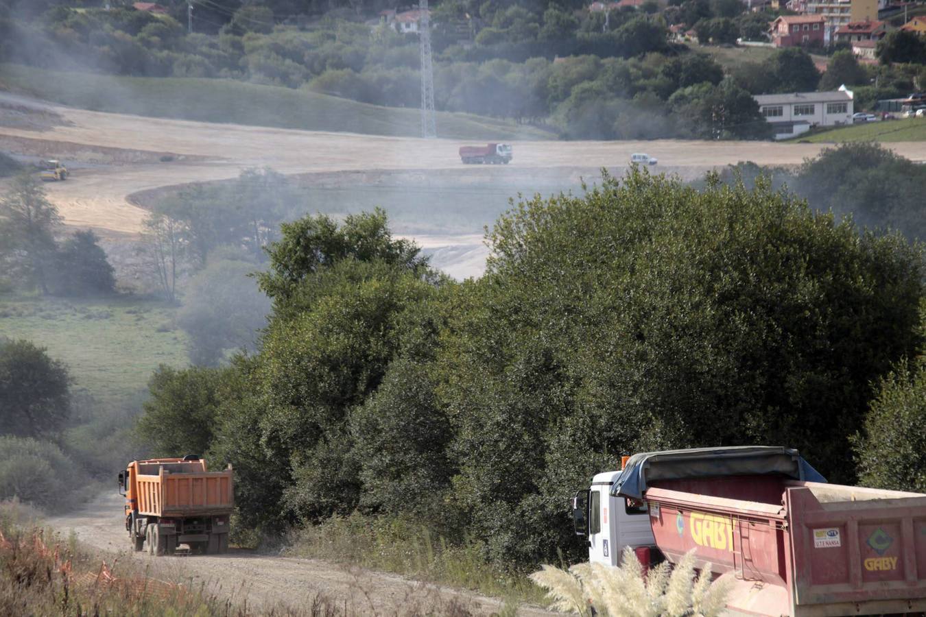 Así se construyó el tramo de la Autovía del Cantábrico, A-8, entre Pendueles y La Franca
