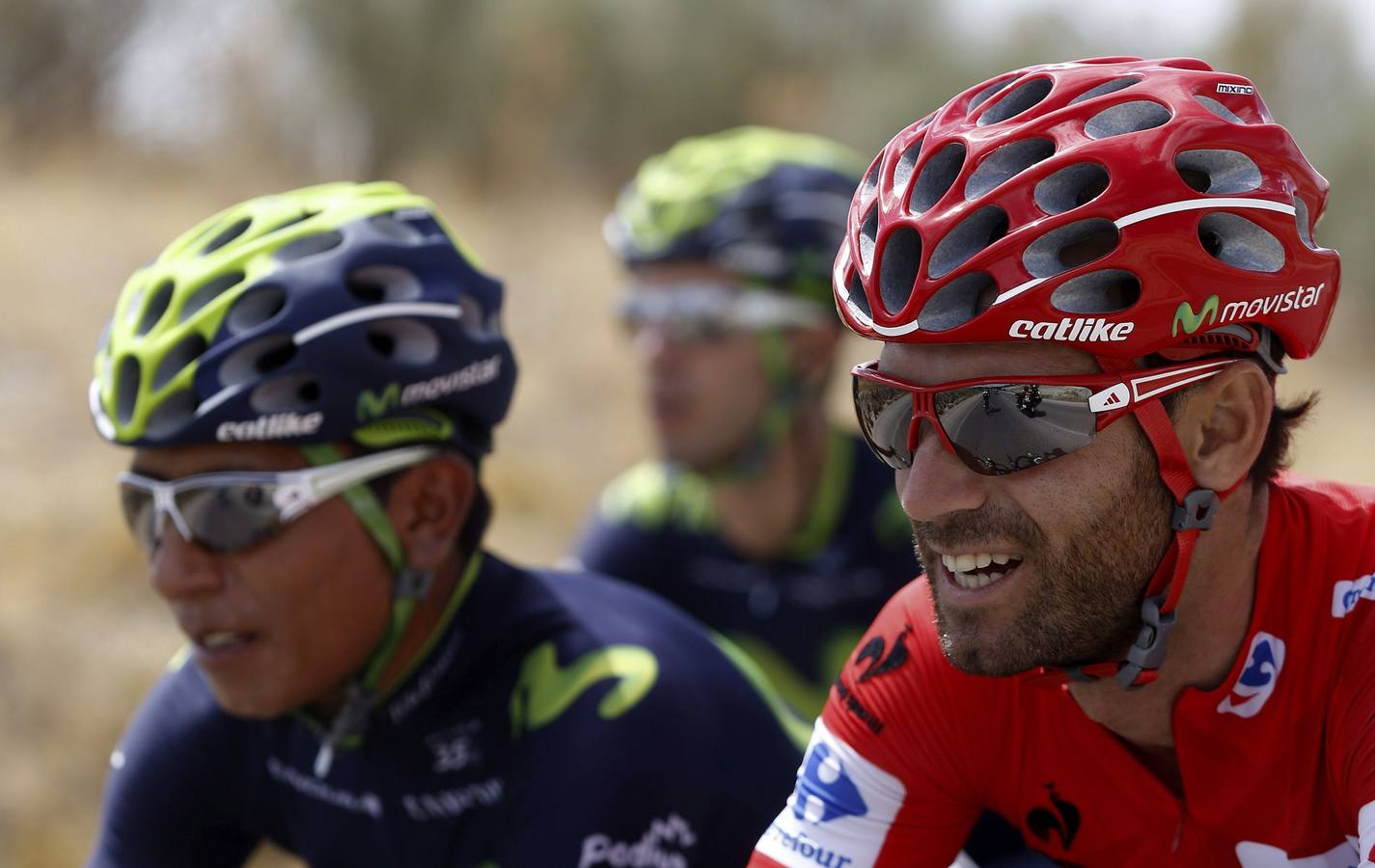 Nairo Quintana (i) y Alejandro Valverde.