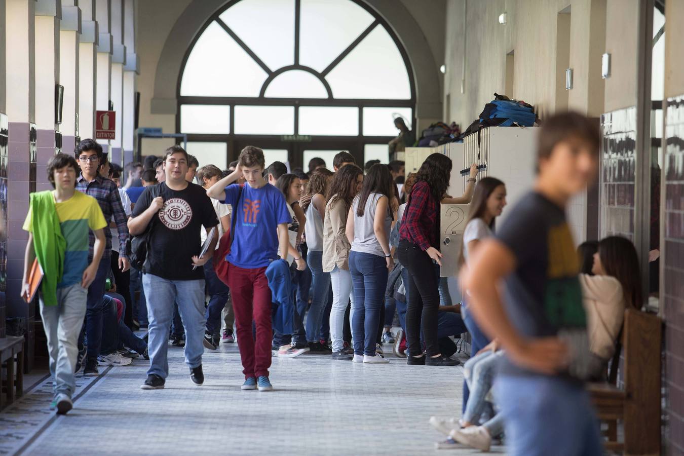 Primer día de clase para los estudiantes asturianos de Educación Secundaria